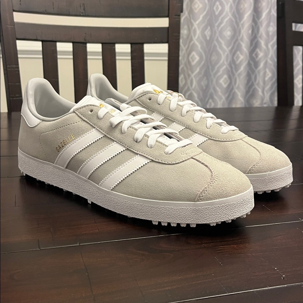 Adidas Gazelle Spikeless Golf Shoes Cleats Sneakers new gray IH2270 Mens Size 13
